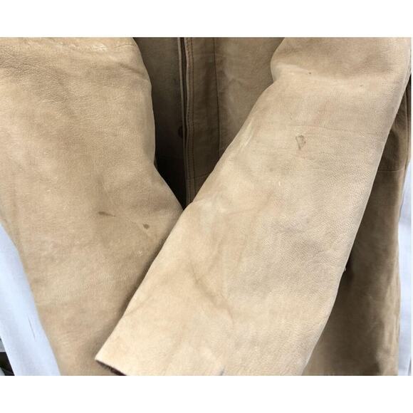 Vintage Nicole Sarhady Collections Brown Suede Barn Jacket L - Picture 16 of 16